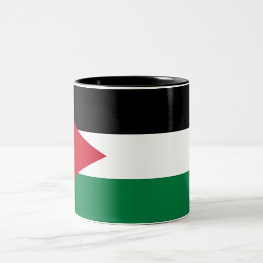 Tasse 2 Couleurs Drapeau Jordanie (Centre)