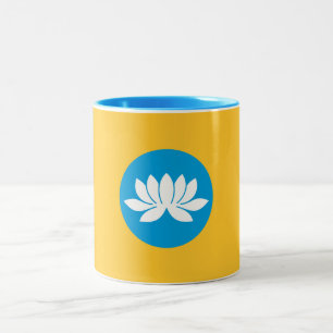 Tasse 2 Couleurs Drapeau Kalmykia
