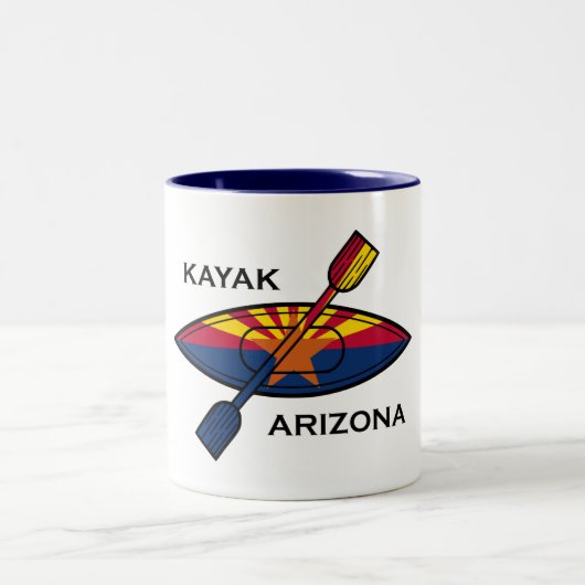 Tasse 2 Couleurs Drapeau Kayak Arizona (Centre)