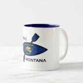 Tasse 2 Couleurs Drapeau Kayak Montana (Devant droit)