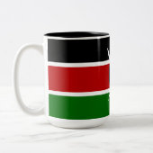 Tasse 2 Couleurs Drapeau kényan (Kenya) (Gauche)