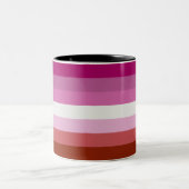 Tasse 2 Couleurs Drapeau lesbien (Centre)