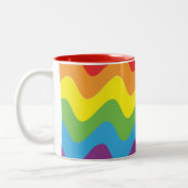 Tasse 2 Couleurs Drapeau LGBT dans la vague (Gauche)