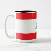 Tasse 2 Couleurs Drapeau libanais (Drapeau libanais) (Gauche)