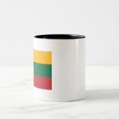 Tasse 2 Couleurs Drapeau Lituanie (Centre)