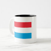 Tasse 2 Couleurs Drapeau Luxembourg (Devant gauche)