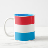 Tasse 2 Couleurs Drapeau Luxembourg (Gauche)