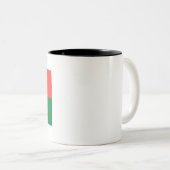 Tasse 2 Couleurs Drapeau Madagascar (Devant droit)