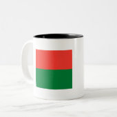 Tasse 2 Couleurs Drapeau Madagascar (Devant gauche)