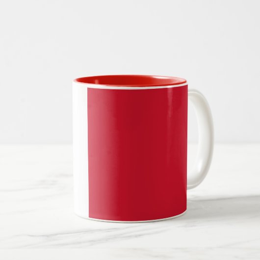 Tasse 2 Couleurs Drapeau Malte (Devant droit)