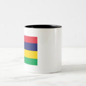 Tasse 2 Couleurs Drapeau Maurice (Centre)