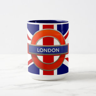 Tasse 2 Couleurs Drapeau/Métro de Londres