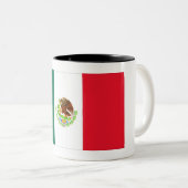 Tasse 2 Couleurs Drapeau mexicain (Devant droit)