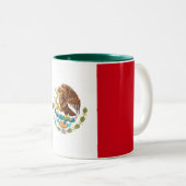 Tasse 2 Couleurs Drapeau mexicain (Devant droit)