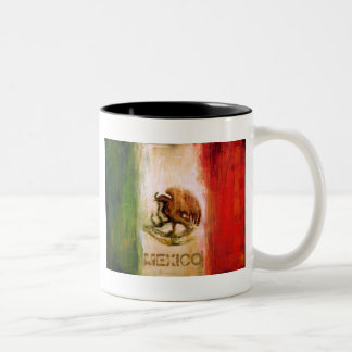TASSE 2 COULEURS DRAPEAU MEXICAIN - STYLE DU MEXIQUE