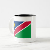 Tasse 2 Couleurs Drapeau Namibie (Devant gauche)