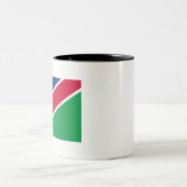 Tasse 2 Couleurs Drapeau Namibie (Centre)