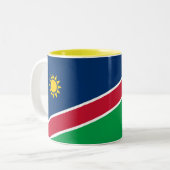 Tasse 2 Couleurs Drapeau Namibie (Devant gauche)