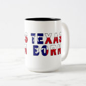 Tasse 2 Couleurs Drapeau né au Texas (Devant droit)
