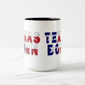 Tasse 2 Couleurs Drapeau né au Texas (Centre)