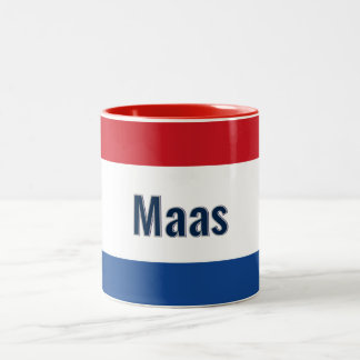 Tasse 2 Couleurs Drapeau néerlandais personnalisé