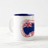 Tasse 2 Couleurs Drapeau néo-zélandais Escalade carabiner (Devant gauche)