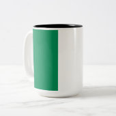 Tasse 2 Couleurs Drapeau nigérian (Devant gauche)