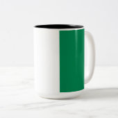 Tasse 2 Couleurs Drapeau nigérian (Devant droit)