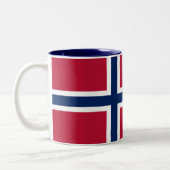 Tasse 2 Couleurs Drapeau norvégien (Gauche)