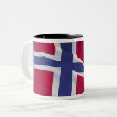 Tasse 2 Couleurs Drapeau norvégien RF) (Devant gauche)