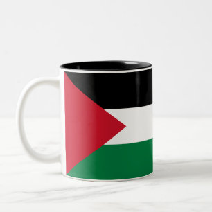 Tasse 2 Couleurs Drapeau Palestinien Conception Couleur Gras