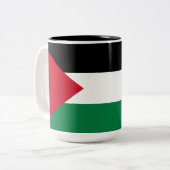 Tasse 2 Couleurs Drapeau palestinien (Palestine) (Devant gauche)