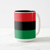 Tasse 2 Couleurs Drapeau panafricain (Devant droit)