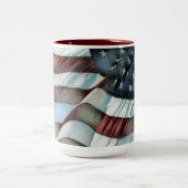 Tasse 2 Couleurs Drapeau patriotique américain (Centre)