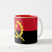 Tasse 2 Couleurs Drapeau patriotique angolais (Devant droit)