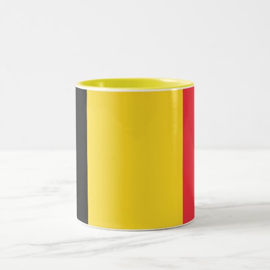 Tasse 2 Couleurs Drapeau patriotique belge (Centre)