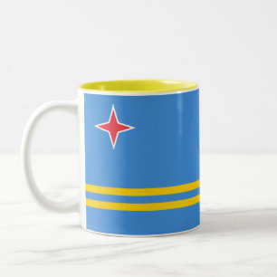 Tasse 2 Couleurs Drapeau patriotique d'Aruba