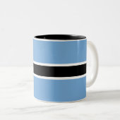 Tasse 2 Couleurs Drapeau patriotique du Botswana (Devant droit)