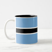 Tasse 2 Couleurs Drapeau patriotique du Botswana (Gauche)