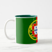Tasse 2 Couleurs Drapeau portugais (Gauche)