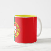 Tasse 2 Couleurs Drapeau Portugal (Devant droit)