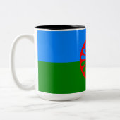 Tasse 2 Couleurs Drapeau romani (Gauche)