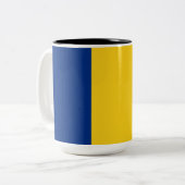 Tasse 2 Couleurs Drapeau roumain (Roumanie) (Devant gauche)