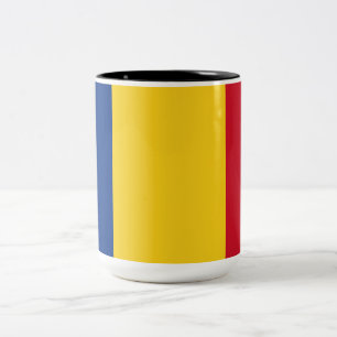 Tasse 2 Couleurs Drapeau roumain (Roumanie)
