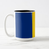 Tasse 2 Couleurs Drapeau roumain (Roumanie) (Gauche)