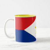 Tasse 2 Couleurs Drapeau Saba (Gauche)