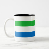 Tasse 2 Couleurs Drapeau Sierra Leone (Gauche)
