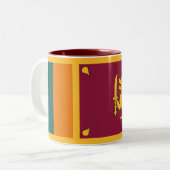 Tasse 2 Couleurs Drapeau Sri Lanka (Devant gauche)