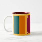 Tasse 2 Couleurs Drapeau Sri Lanka (Gauche)