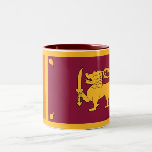Tasse 2 Couleurs Drapeau Sri Lanka (Centre)